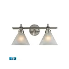 Lumière Vanité LED ELK Home Pemberton 11401-2-LED 19W 2 lumières nickel brossé