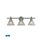 Lumière Vanité LED ELK Home Pemberton 11402-3-LED 28.5W 3 lumières nickel brossé