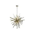ELK Home 1141-073 Cataclysm 480W 8-Lumières Feuille d'argent Lustre