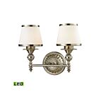 Lumière Vanité LED ELK Home Smithfield 11601-2-LED 19W 2 lumières nickel brossé