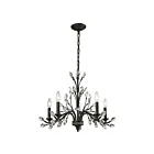 ELK Home 11775-5 Crystal Branches 300W 5-Lumières Bronze brûlé Lustre