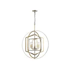 ELK Home 12263-5 Geosphere 300W 5-Lumières Nickel poli Lustre