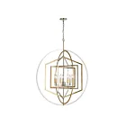 ELK Home 12264-7 Geosphere 420W 7-Lumières Nickel poli Lustre