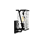 ELK Home 1251-MB-CW Waterfall Noir mat Lanterne murale d'extérieur