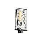 ELK Home 1252-MB-CW Waterfall Noir mat Lanterne de poteau extérieure