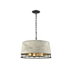 ELK Home 14319-4 Brocca 240W 4-Lumières Silverdust Iron Lustre