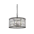 ELK Home 14344-6 Nadina 360W 6-Lumières Silverdust Iron Lustre