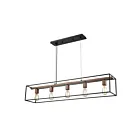 Chandelier linéaire ELK Home Rigby 14463-5 300W 5 lumières bronze huilé