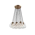 ELK Home 14466-17 Boudreaux 1020W 17-Lumières Noir mat Lustre