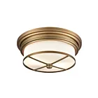 Plafonnier ELK Home Flushmounts 15055-2 120W 2 lumières laiton classique