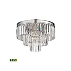 Plafonnier Semi Encastré LED ELK Home Palacial 15215-3-LED 14.4W 3 lumières chrome poli