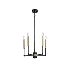 ELK Home 15276-5 Livingston 300W 5-Lumières Noir mat Lustre