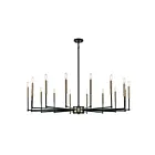 ELK Home 15280-16 Livingston 960W 16-Lumières Noir mat Lustre