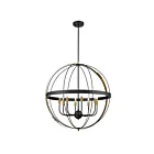 ELK Home 15287-8 Caldwell 480W 8-Lumières Noir mat Lustre
