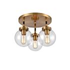 Plafoneir semi encastré ELK Home Boudreaux 15342-3 180W 3 lumières or antique