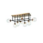 Plafoneir semi encastré ELK Home Boudreaux 15437-8 480W 8 lumières or antique