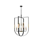ELK Home 15459-10 Heathrow 600W 10-Lumières Noir mat Lustre