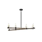 Chandelier linéaire ELK Home Stone Manor 15463-8 480W 8 lumières noir mat