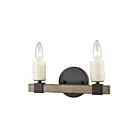 Lumière vanité ELK Home Stone Manor 15467-2 120W 2 lumières noir mat