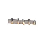 Lumière vanité ELK Home Corrugated Steel 15924-5 300W 5 lumières nickel poli