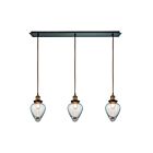 Suspendu multiple ELK Home Bartram Configurable 16325-3LP 180W 3 lumières laiton antique