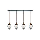 Suspendu multiple ELK Home Bartram Configurable 16325-4LP 240W 4 lumières laiton antique