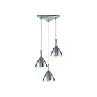 Suspendu ELK Home Spun Aluminum Configurable 17042-3ALM 180W 3 lumières aluminium