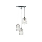 Suspendu multiple ELK Home Ezra 17414-3 180W 3 lumières chrome poli