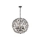 ELK Home 18135-5 Circeo 300W 5-Lumières Rouille profonde Lustre