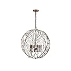 ELK Home 18258-6 Crislett 360W 6-Lumières Bronze lumineux Lustre
