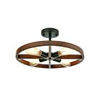 Plafoneir semi encastré ELK Home Wheeling 18384-4 240W 4 lumières noir mat