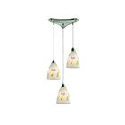 Suspendu multiple ELK Home Seashore Configurable 20000-3 180W 3 lumières nickel satiné