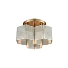 Plafoneir semi encastré ELK Home Compartir 21111-3 180W 3 lumières nickel poli