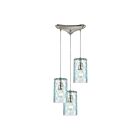 Suspendu ELK Home Diamond Pleat Configurable 21194-3 300W 3 lumières nickel satiné