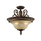Plafoneir semi encastré ELK Home Regency 2157-3 180W 3 lumières bronze brûlé