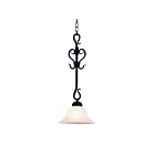 Mini suspendus ELK Home Buckingham 251-BK 75W 1 lumière noir mat