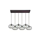 Suspendu multiple ELK Home Volace Configurable Multi 25124-6RC 360W 6 lumières bronze huilé