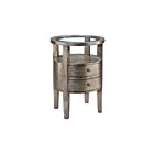 Table d'appoint Lucan ELK Home 28312 feuille d'argent antique