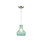 Mini suspendus ELK Home Coastal Scallop 30170-1 60W 1 lumière nickel satiné