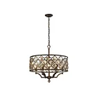 ELK Home 31097-6 Armand 360W 6-Lumières Bronze patiné Lustre