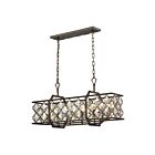 Chandelier linéaire ELK Home Armand 31098-6 360W 6 lumières bronze patiné