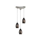 Suspendu multiple ELK Home Formations Configurable 31133-3ASH 180W 3 lumières nickel satiné