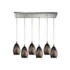 Suspendu multiple ELK Home Formations Configurable 31133-6RC-ASH 600W 6 lumières nickel satiné