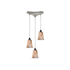 Suspendu multiple ELK Home Granite Configurable 31138-3 180W 3 lumières nickel satiné