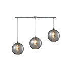 Suspendu multiple ELK Home Watersphere Configurable Multi 31380-3L-SMK 300W 3 lumières chrome poli