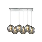 Suspendu multiple ELK Home Watersphere Configurable Multi 31380-6RC-SMK 600W 6 lumières chrome poli