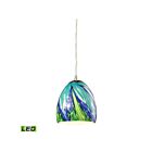Suspendu multiple à LED ELK Home Colorwave Configurable 31445-1TB-LED 9.5W 1 lumière nickel satiné