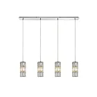 Suspendu multiple ELK Home Cynthia Configurable 31486-4LP 240W 4 lumières chrome poli