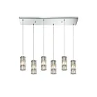 Suspendu multiple ELK Home Cynthia Configurable 31486-6RC 360W 6 lumières chrome poli