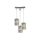 Suspendu multiple ELK Home Cynthia Configurable 31488-3 180W 3 lumières chrome poli